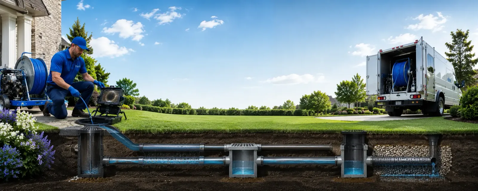 Outdoor drain cleaning information for Kipton, OH
